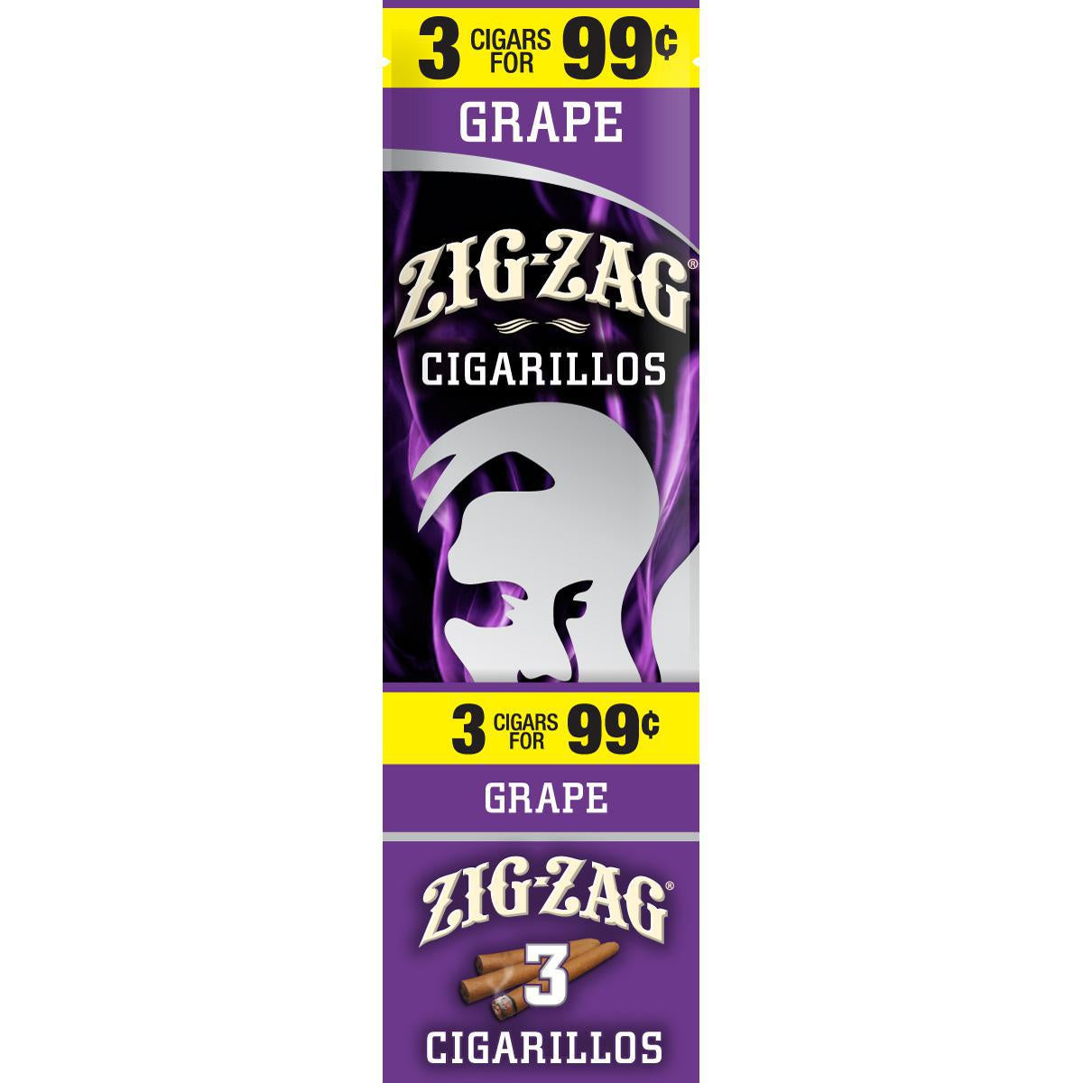 ZIGZAG GRAPE 3 PACK