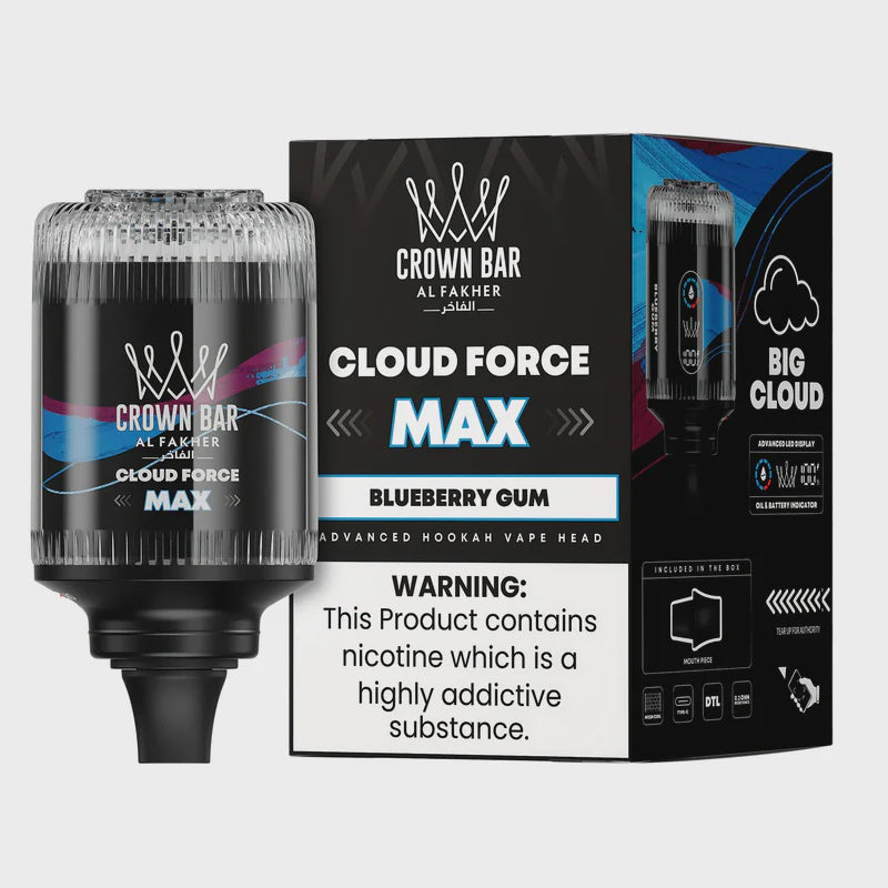 AL FAKHER CROWN BAR CLOUD FORCE MAX BLUEBERRY GUM