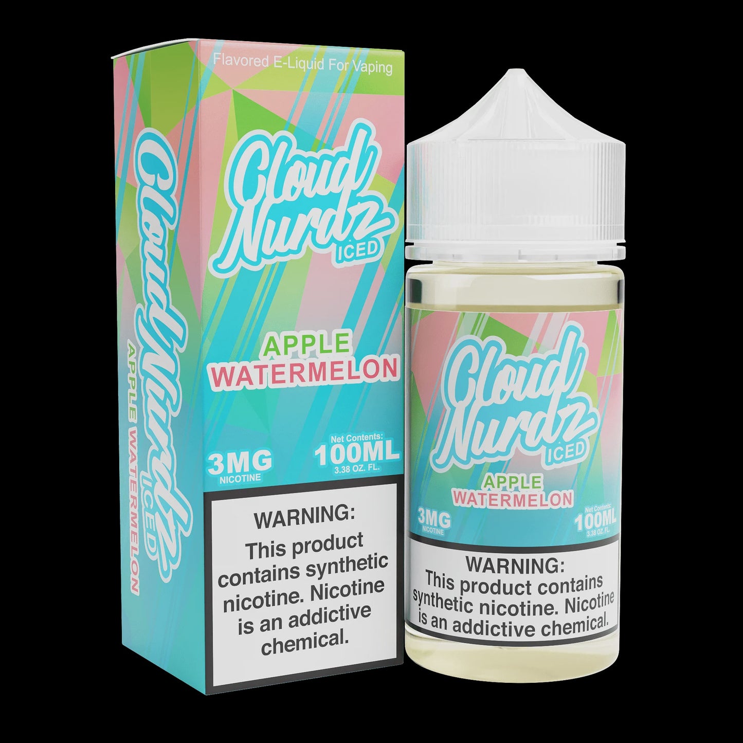 CLOUD NURDZ ICED APPLE WATERMELON 3MG/100ML