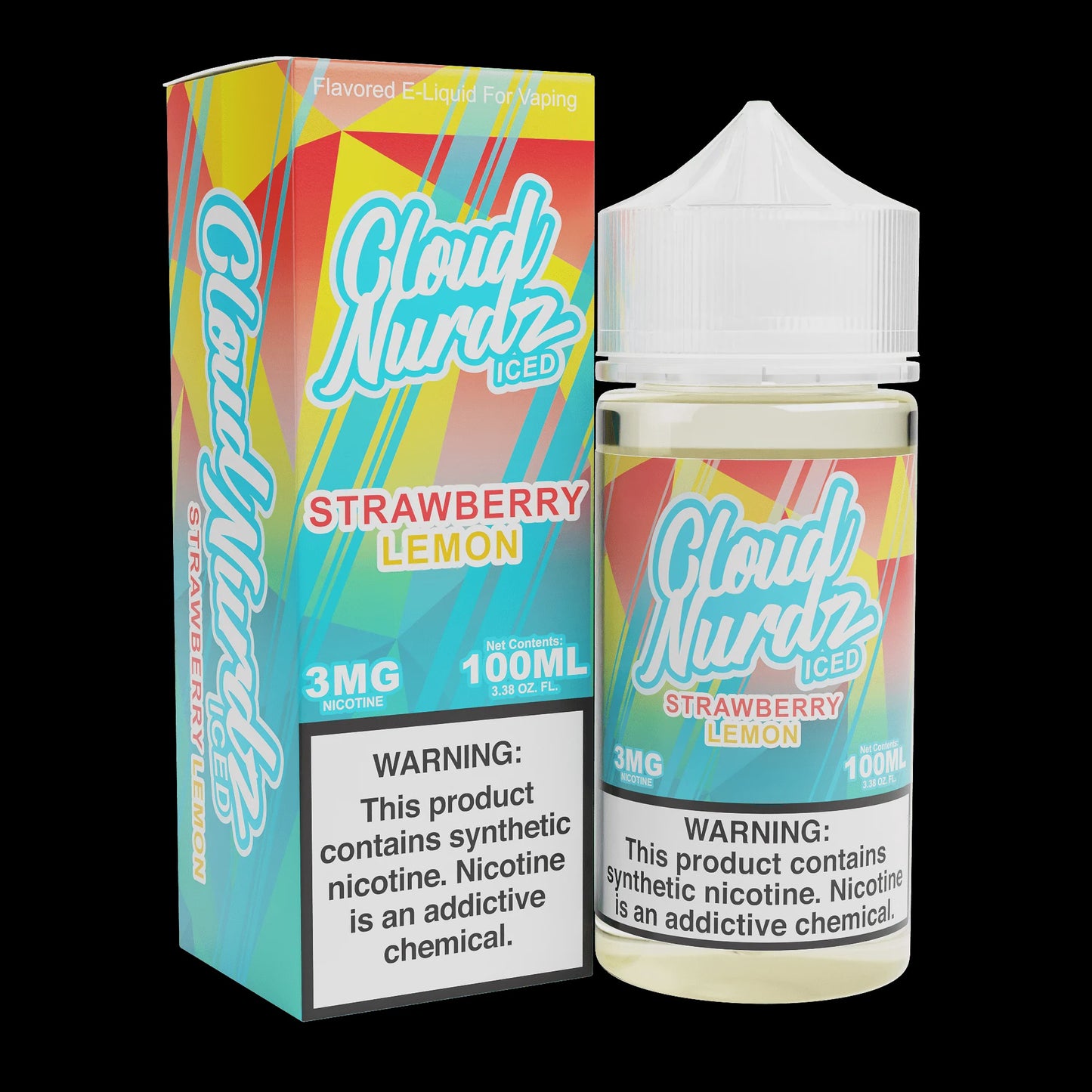 CLOUD NURDZ ICED STRAWBERRY LEMON 3MG/100ML