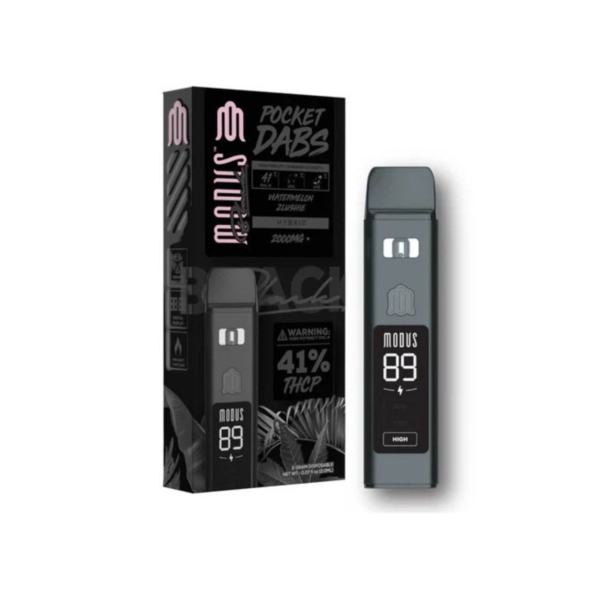 Modus Black Pocket Dabs Device Hybrid Watermelon Zlushie 2g