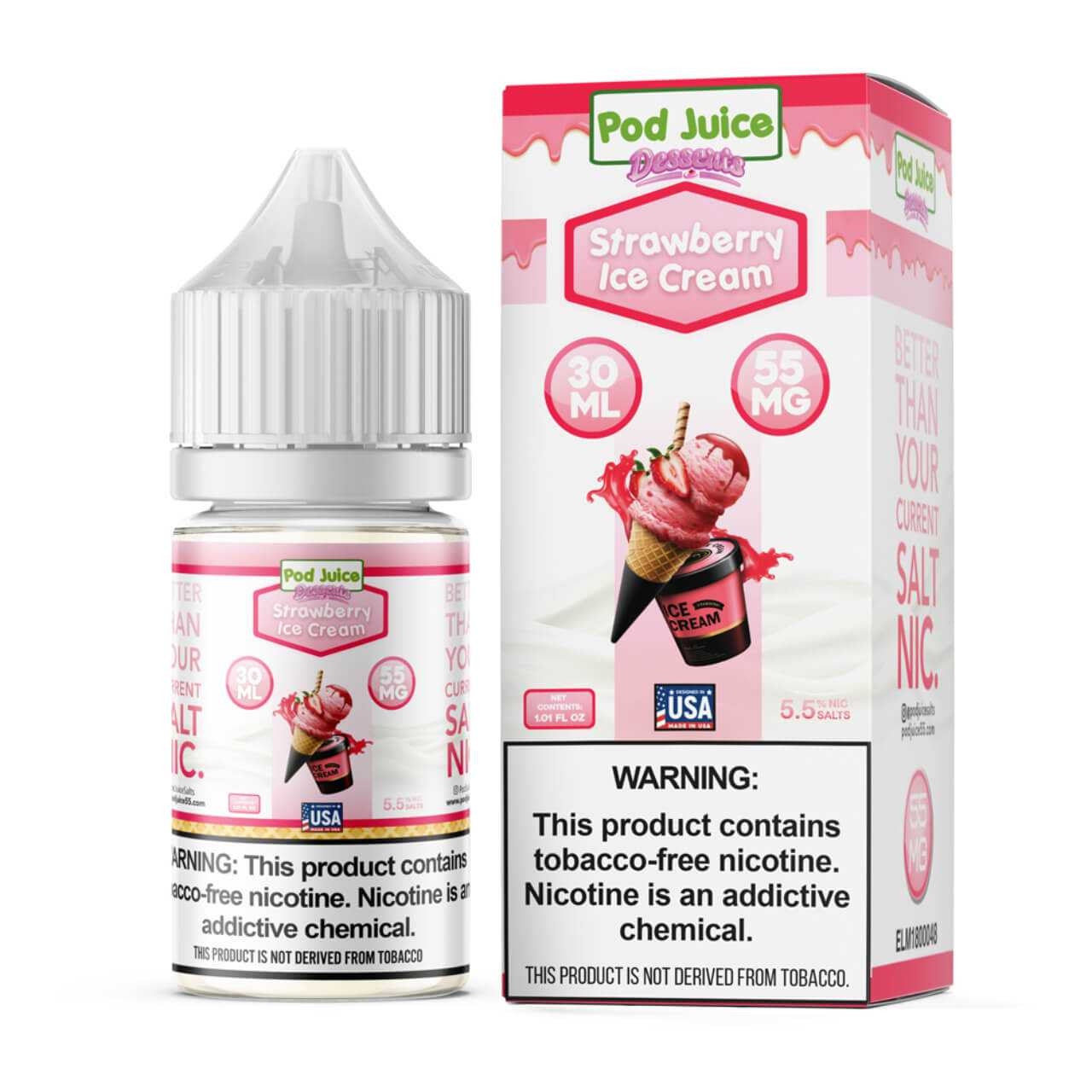 POD JUICE STRAWBERRY ICECREAM 35 MG/30ML
