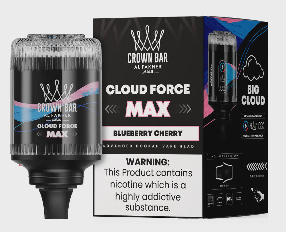 AL FAKHER CROWN BAR CLOUD FORCE MAX BLUEBERRY CHERRY