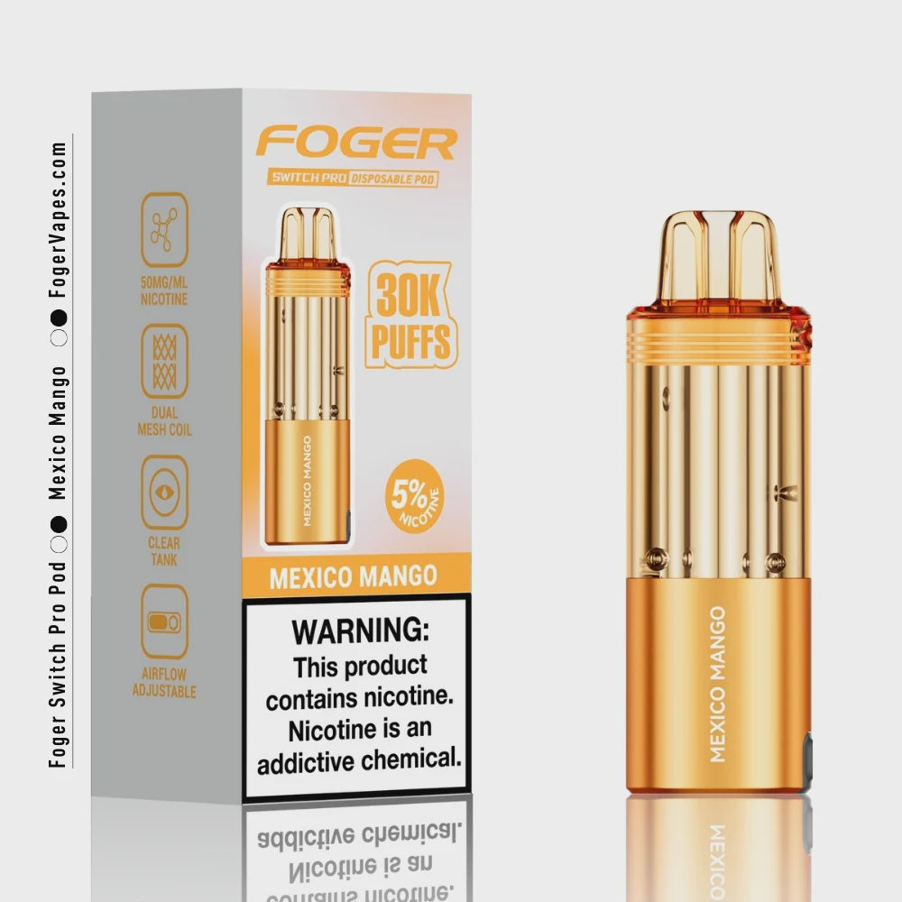 FOGER SWITCH PRO 30K PUFFS 5PK DISPOSABLE POD MEXICO MANGO