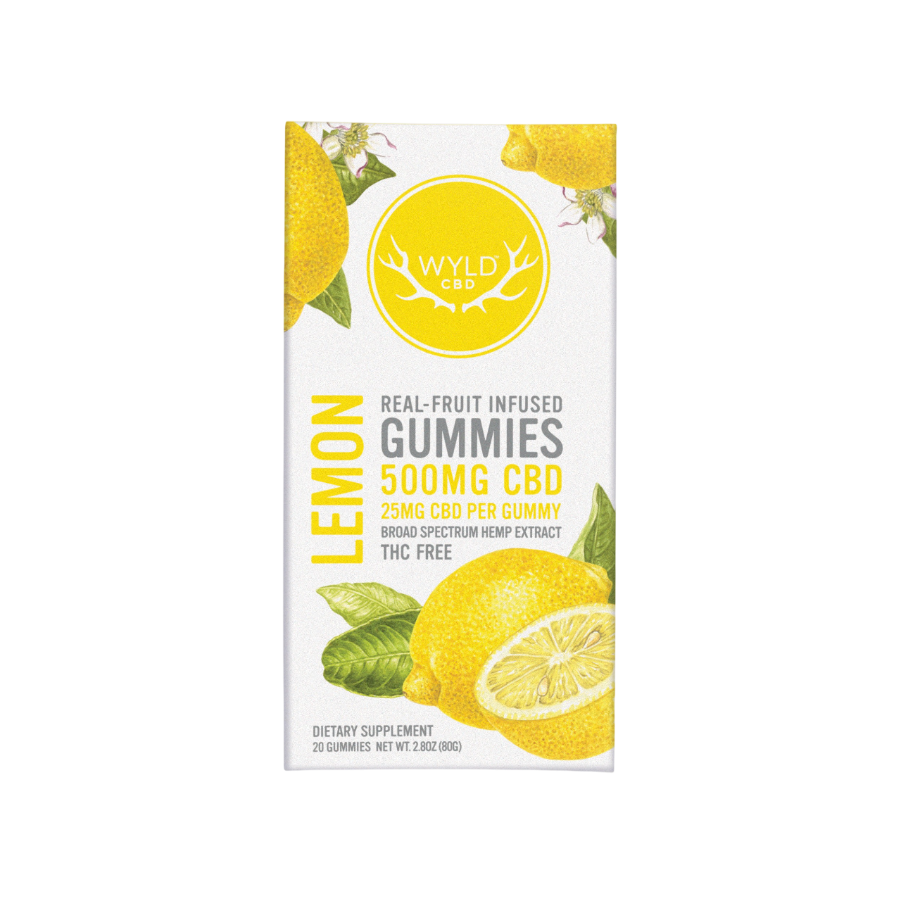 WYLD CBD 250mg GUMMIES 10ct/JAR LEMON