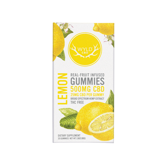 WYLD CBD 250mg GUMMIES 10ct/JAR LEMON