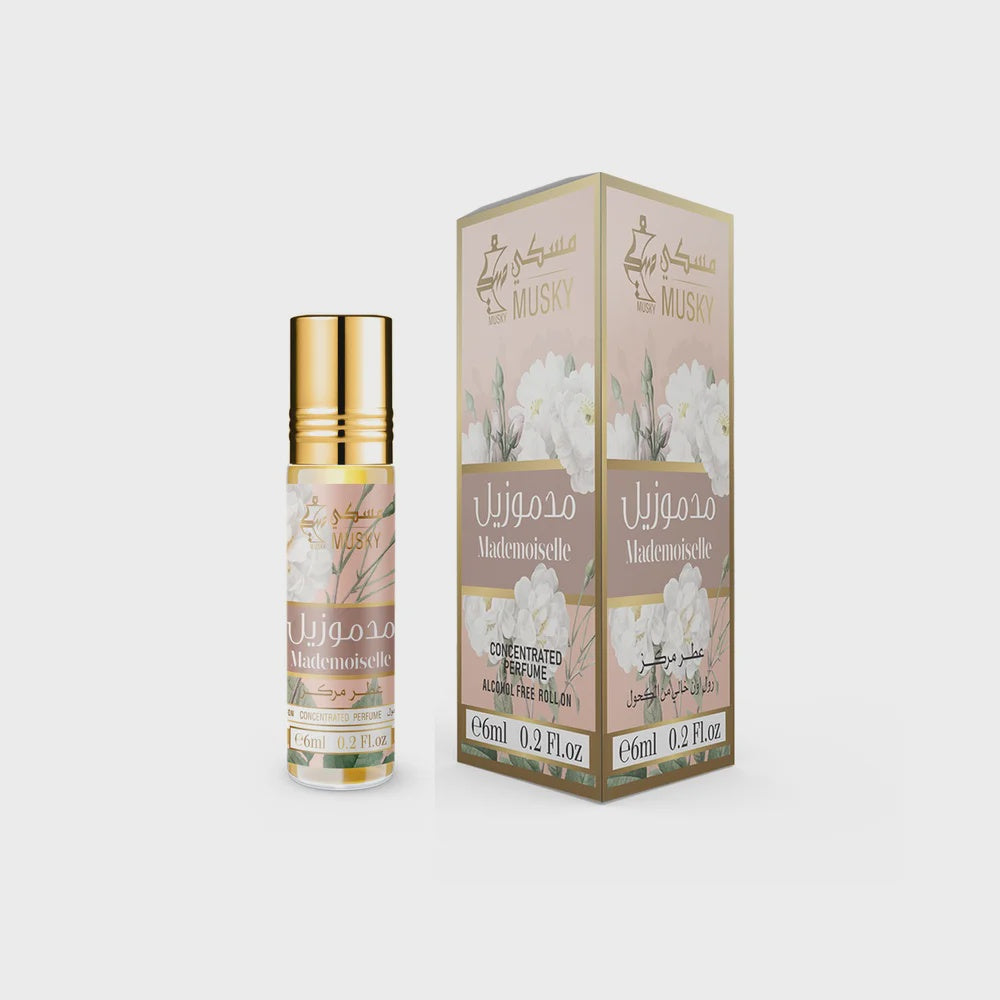 MUSKY BODY OIL 6ML ROLL ON BY DAMAS ROSE 6CT/PK | MADEMOISELLE