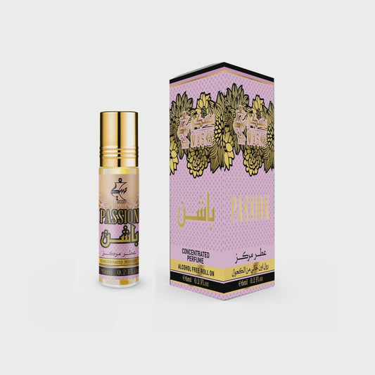 MUSKY BODY OIL 6ML ROLL ON BY DAMAS ROSE 6CT/PK | PASSION
