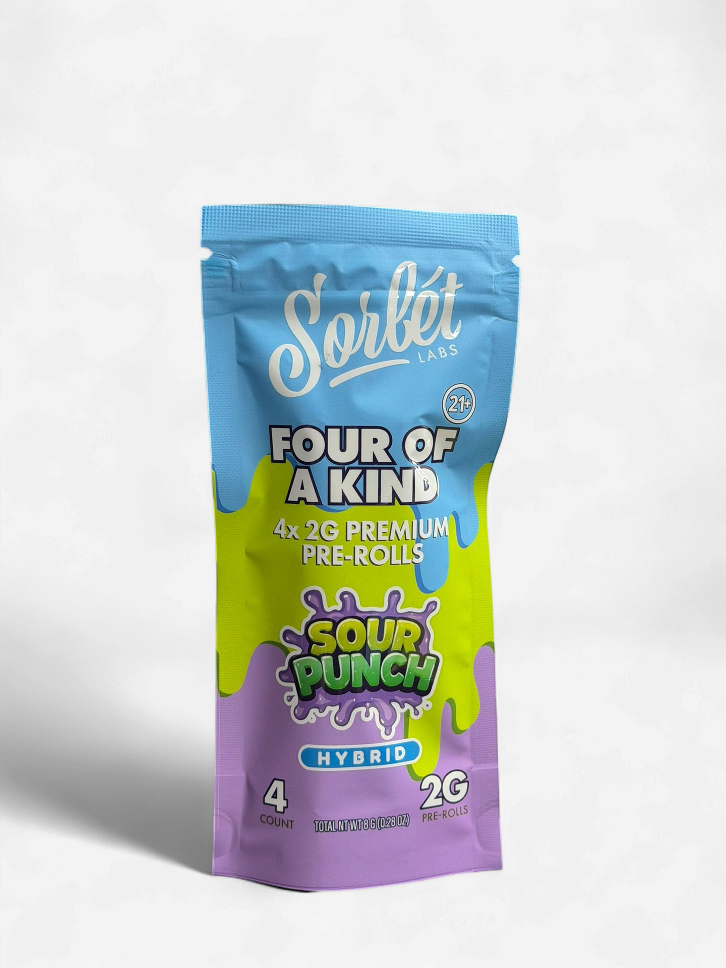 SORBET LABS FOUR OF A KIND 2G PRE ROLLS 4PK/10CT BOX | SOUR PUNCH (H)