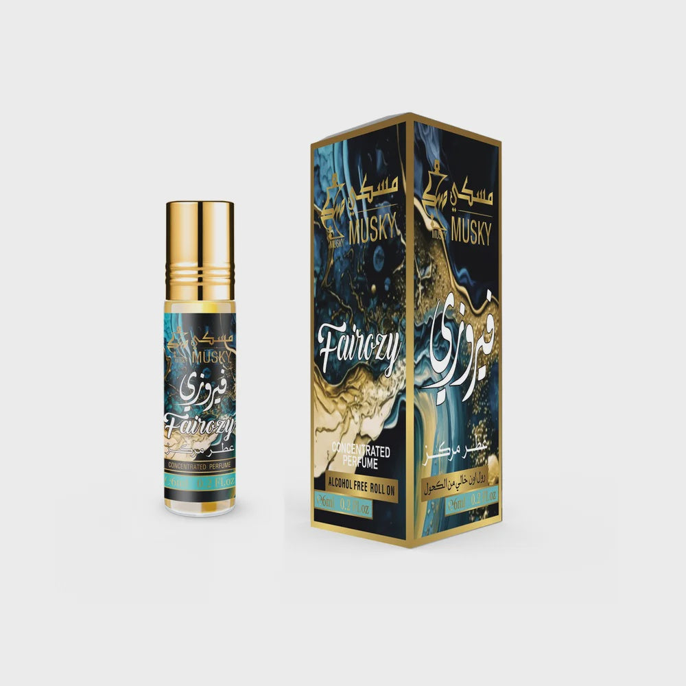 MUSKY BODY OIL 6ML ROLL ON BY DAMAS ROSE 6CT/PK | FAIROZY