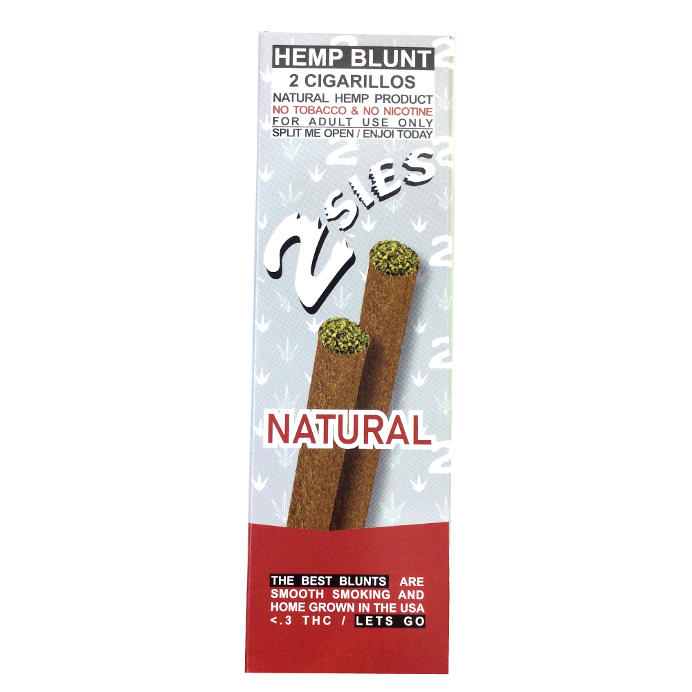 2 SIES NATURAL HEMP BLUNTS