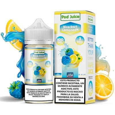 POD JUICE BLUE RAZZ LEMONADE 3MG/100ML