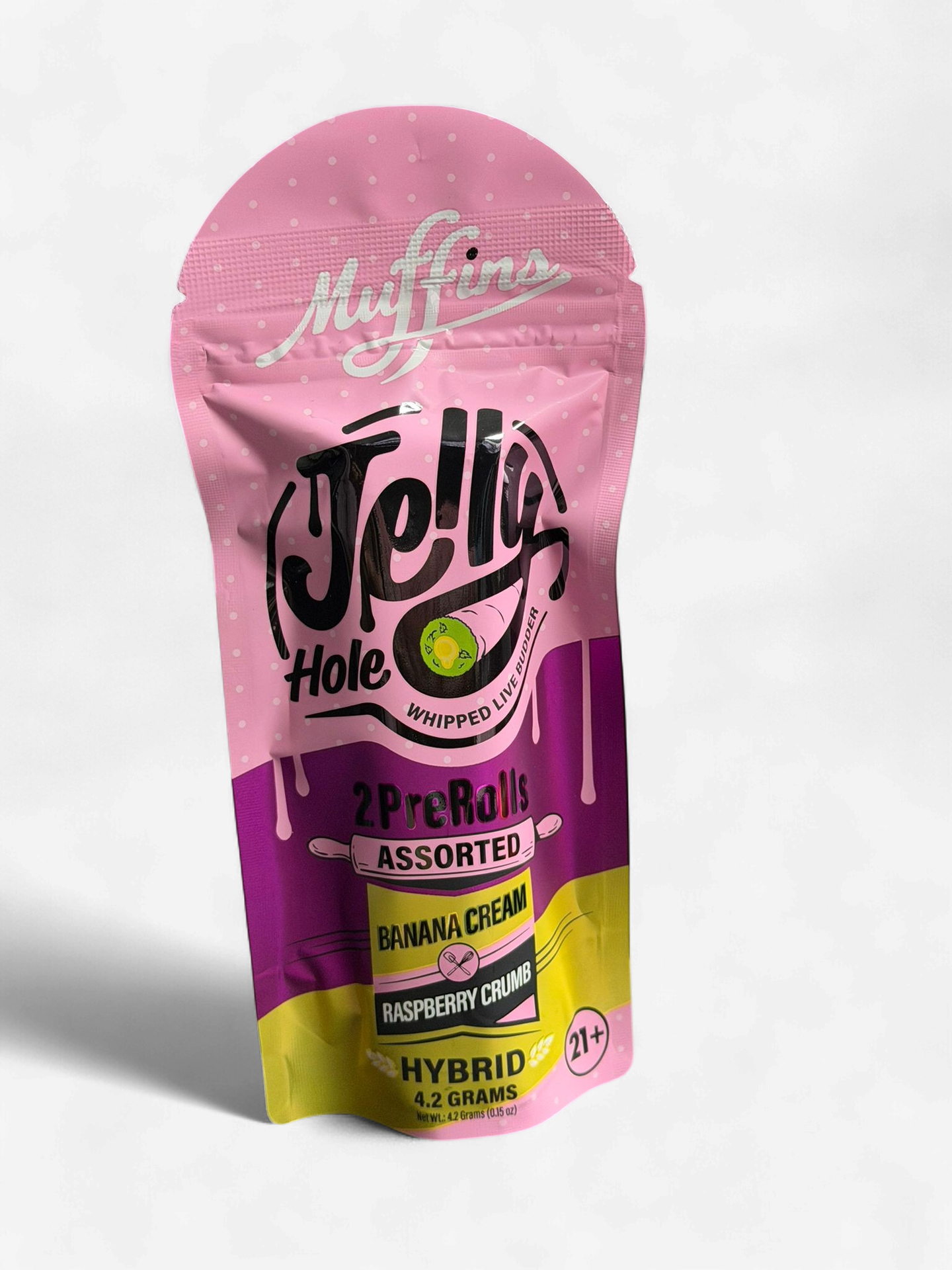 MUFFINS JELLY HOLE 2/PK PreRolls 10CT ASSORTED 4.2G  | BANANA CREAM X RASPBERRY CRUMB (H)