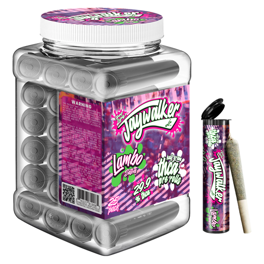 Hemp Living – Jaywalker – 0.5g THCA Pre-Rolls – 25ct Jar – Lambo – SATIVA