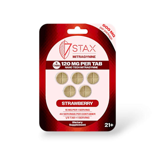 7 STAX STRAWBERRY 5 CT 120 MG PER TAB