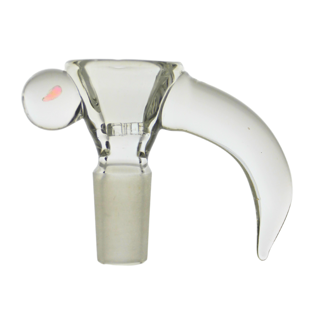 FCBL3 BOWL 14mm MALE W/ HORN 5/pk CLEAR