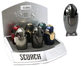 SCORCH TORCH 4" SINGLE FLAME ATOMIC ROCKET HEAVY METAL 6ct/DISPLAY (61861