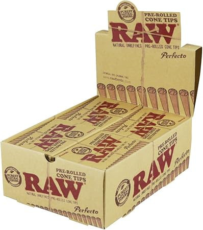 RAW PREROLLED PERFECTO CONICAL 20/BOX