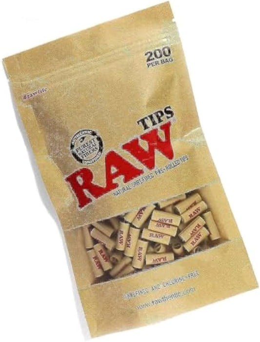 RAW TIPS PRE-ROLLED 200/PK
