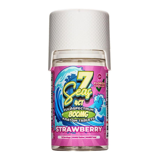 7 SEAS  4CT 800 MG STRAWBERRY KRATOM TABS