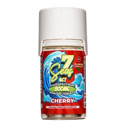 7 SEAS  4CT 800 MG CHERRY KRATOM TABS