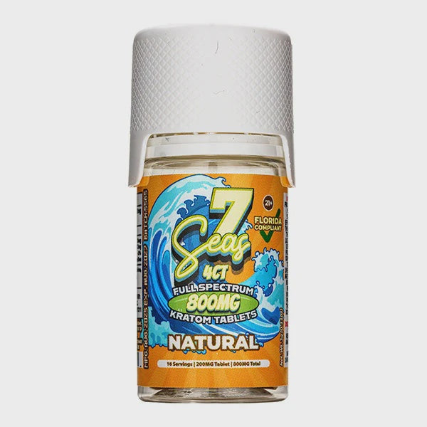 7 SEAS  4CT 800 MG NATURAL KRATOM TABS
