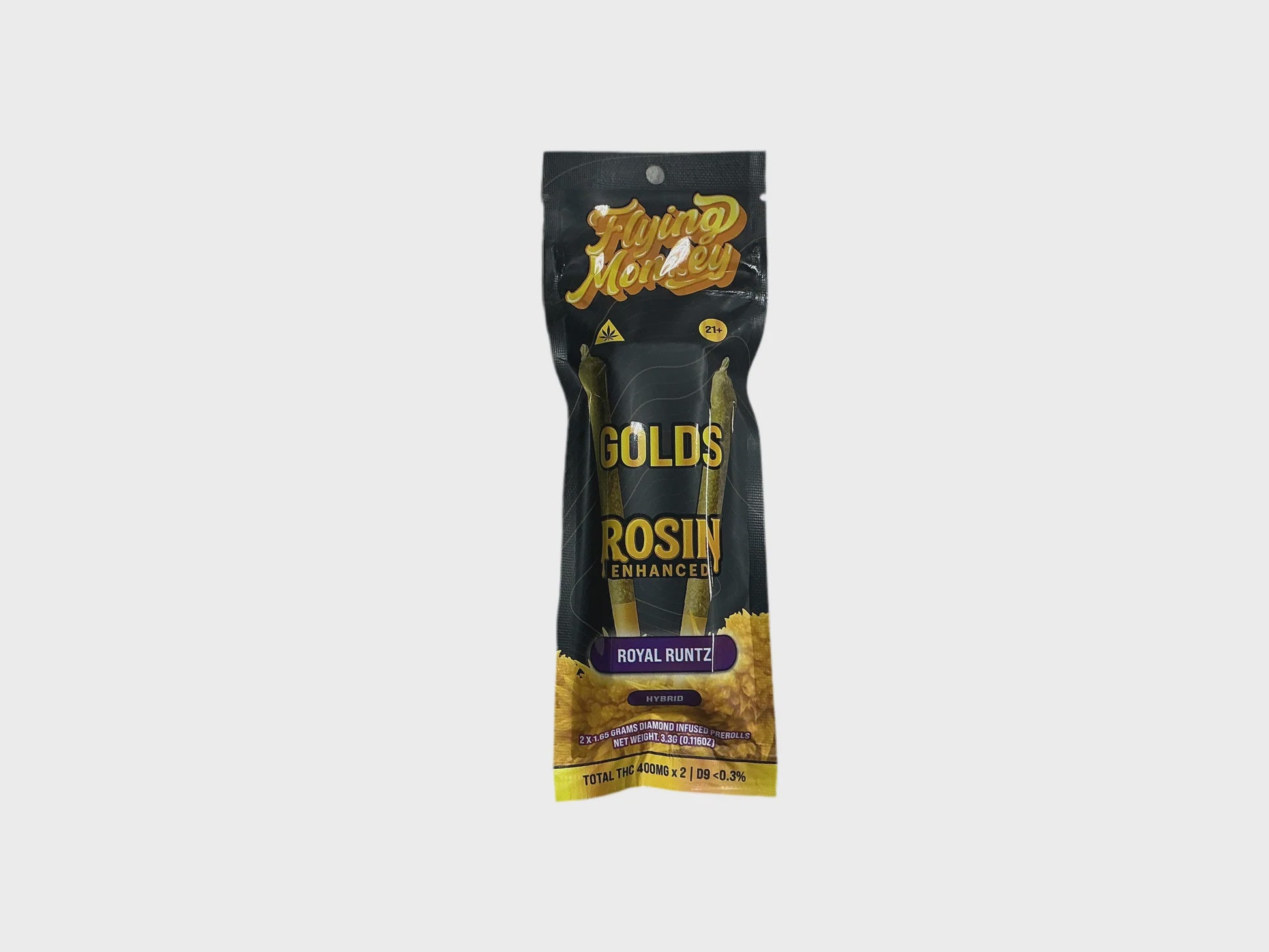 FLYING MONKEY GOLDS ROSIN PRE-ROLLS HYBRID ROYAL RUNTZ