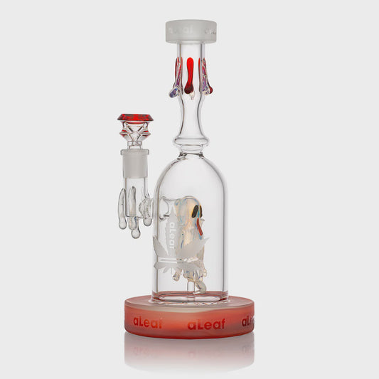 ALEAF 9.5'' TRIPPY GHOST PERK WATER PIPE
