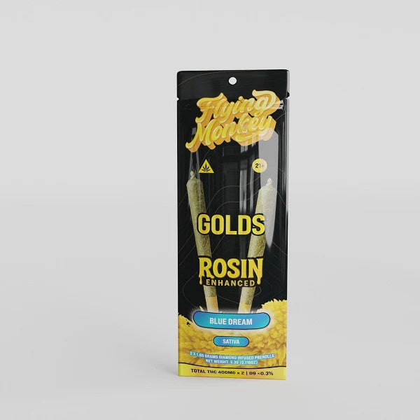 FLYING MONKEY GOLDS ROSIN PRE-ROLLS SATIVA BLUE DREAM
