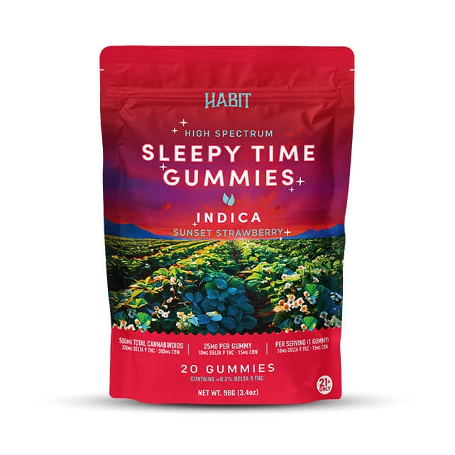HABIT SLEEPY GUMMIES INDICA SUNSET STRAWBERRY 20CT INDICA