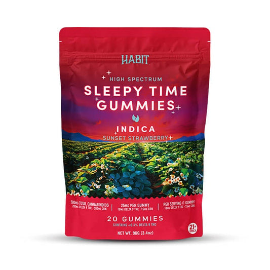 HABIT SLEEPY GUMMIES INDICA SUNSET STRAWBERRY 20CT INDICA