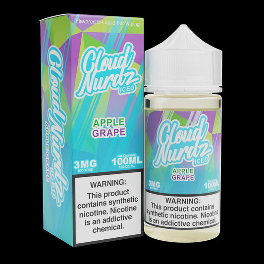 CLOUD NURDZ ICED APPLE GRAPE 6MG/100ML