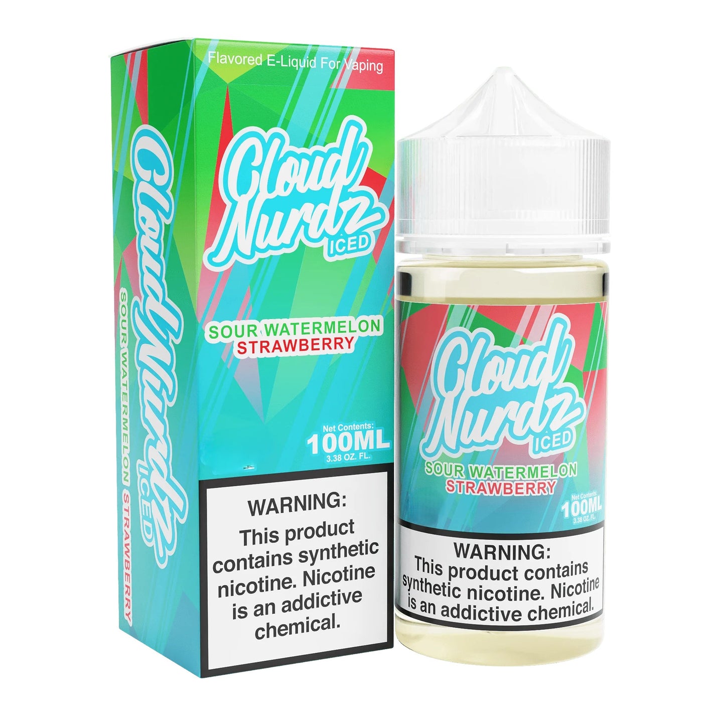 CLOUD NURDZ ICED SOUR WATERMELON STRAWBERRY 6MG/100ML