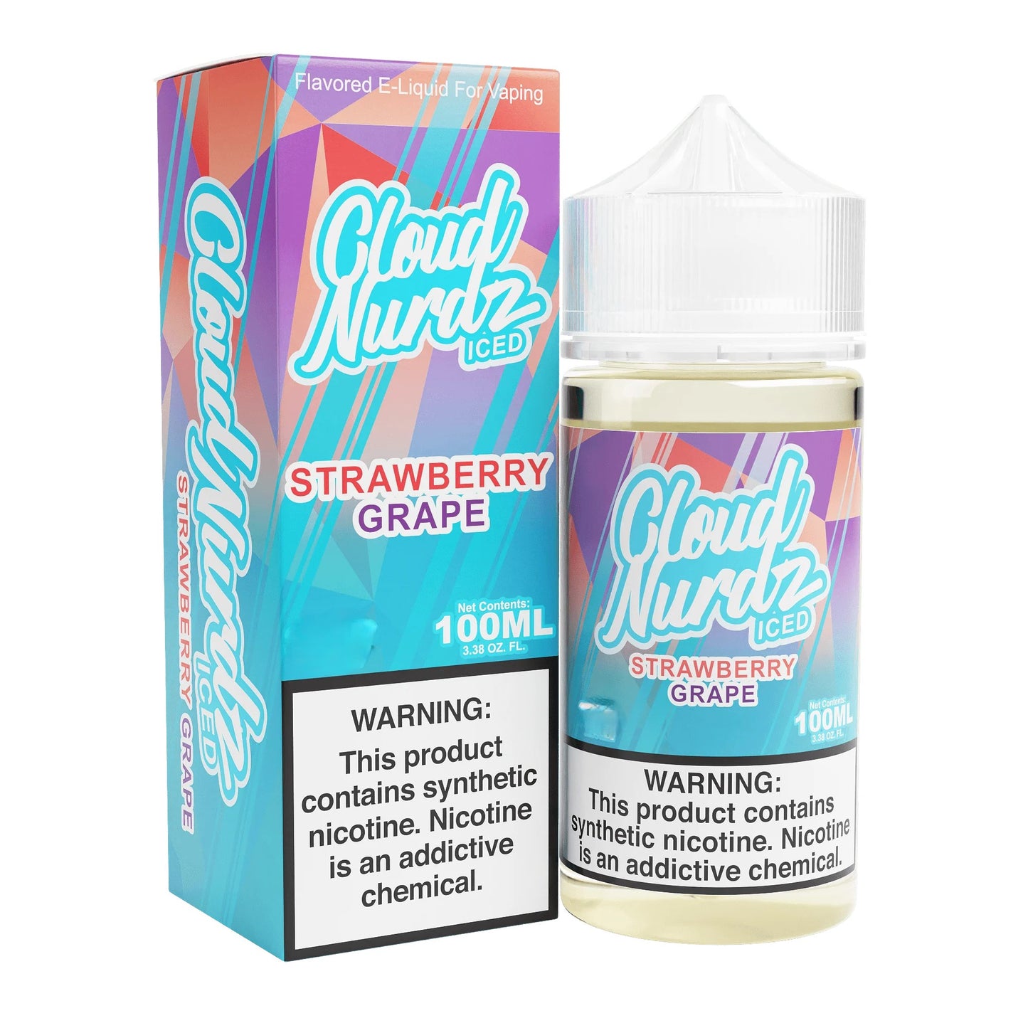CLOUD NURDZ  ICED STRAWBERRY GRAPE 6MG/100ML