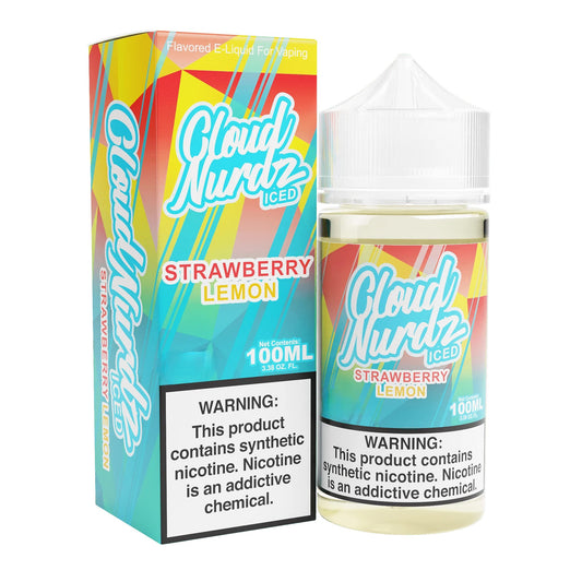 CLOUD NURDZ ICED STRAWBERRY LEMON 6MG/100ML