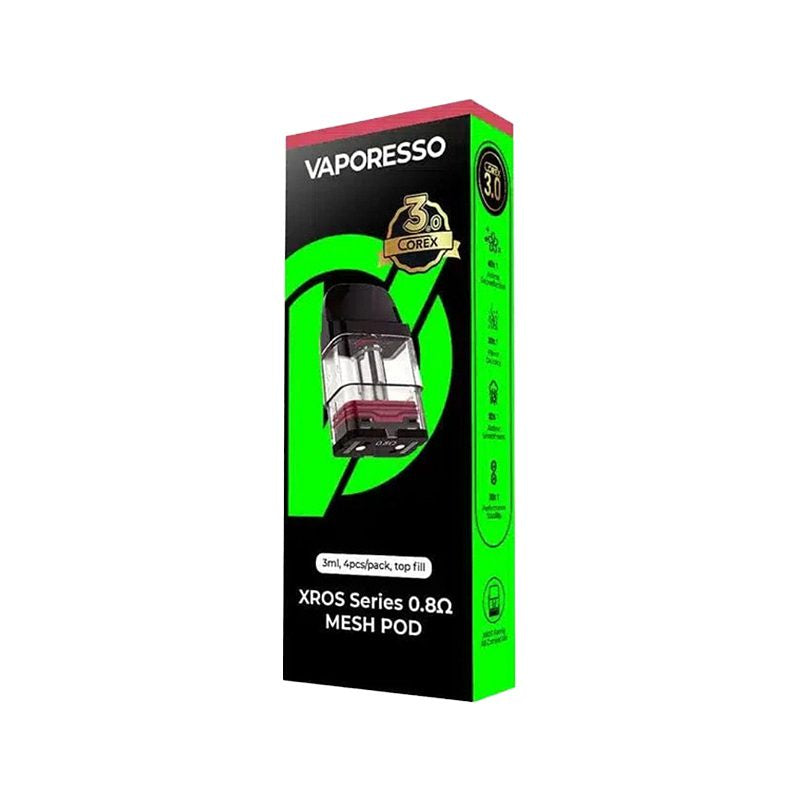 VAPORESSO XROS Series Mesh POD 2ml TOP FILL 4/Pk 1.0 ohm COREX 3.0