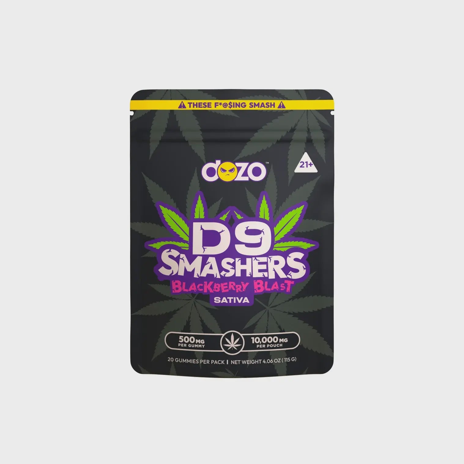 Dozo D9 Smashers, 10000mg  BlackBerry Blast - Sativa