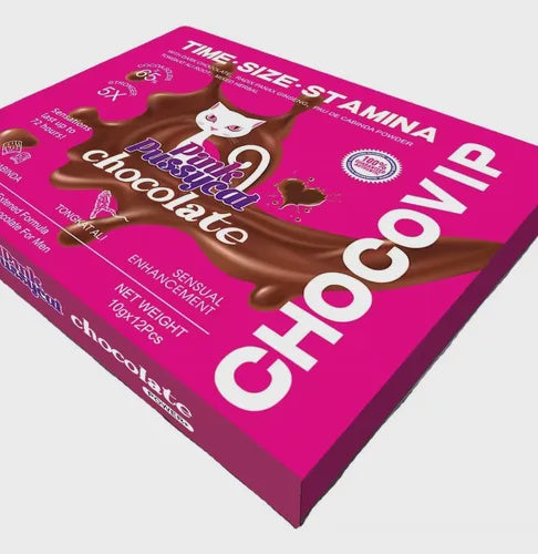 PINK PUSSYCAT CHOCOLATE 10g X 12Pk