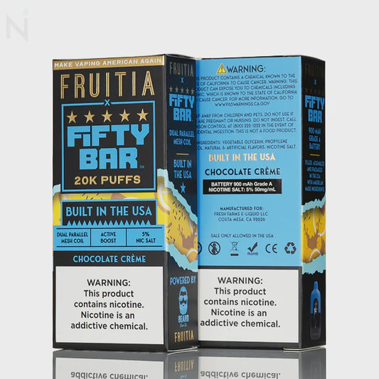 FIFTY BAR  X FRUTIA 20K - CHOCLATE MILK