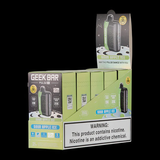 GEEK BAR PULSE X 25K SOUR APPLE ICE