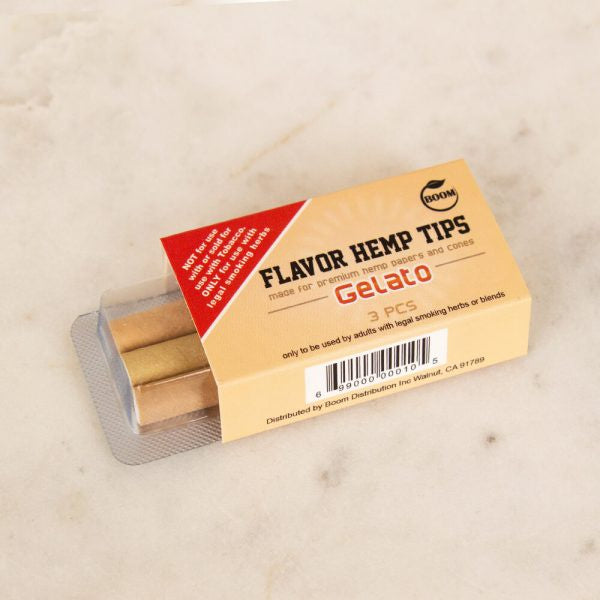 Boom Gelato Flavour Hemp Tips 3 PCS
