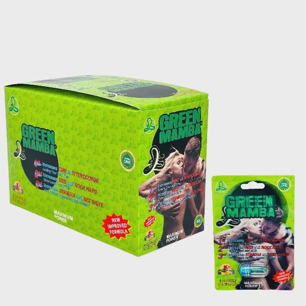 GREEN MAMBA 1 pk 24 pk PILLS ENHANCEMENT