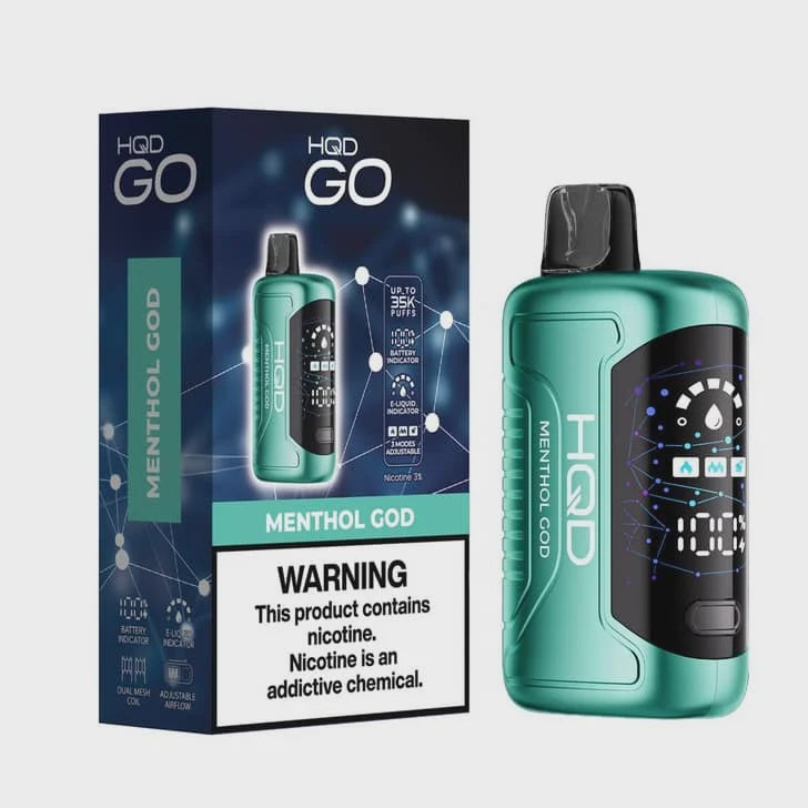 HQD GO 35K PUFFS  MENTHOL GOD