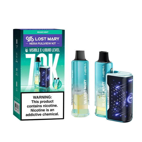 LOST MARY NERA FULLVIEW KIT 70K PUFFS  DISPOSABLE 5CT/BOX | MIAMI MINT