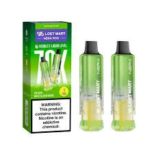 LOST MARY NERA POD 70K PUFF 10CT DISPOSABLE PODS 2CT/PK 5PK/BOX | SOUR APPLE ICE