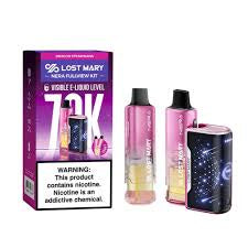 LOST MARY NERA FULLVIEW KIT 70K PUFFS DISPOSABLE 5CT/BOX | DRAGON STRAWNANA