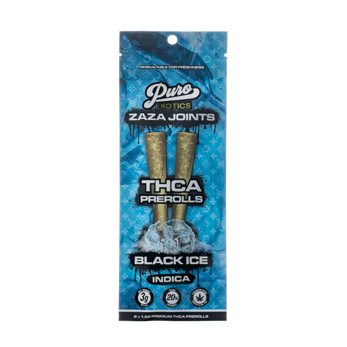 PURO EXOTICS ZAZA JOINTS BLACK ICE INDICA