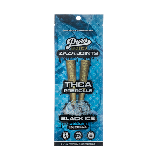 PURO EXOTICS ZAZA JOINTS BLACK ICE INDICA