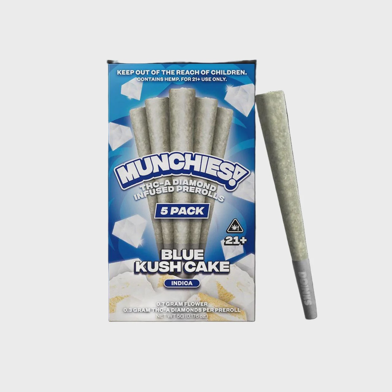 MUNCHIES 5PK BLUE KUSH CAKE INDICA