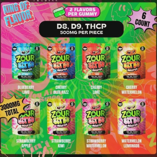 ZOUR BITEZ  MICROS  CHERRY WATERMELON 6CT
